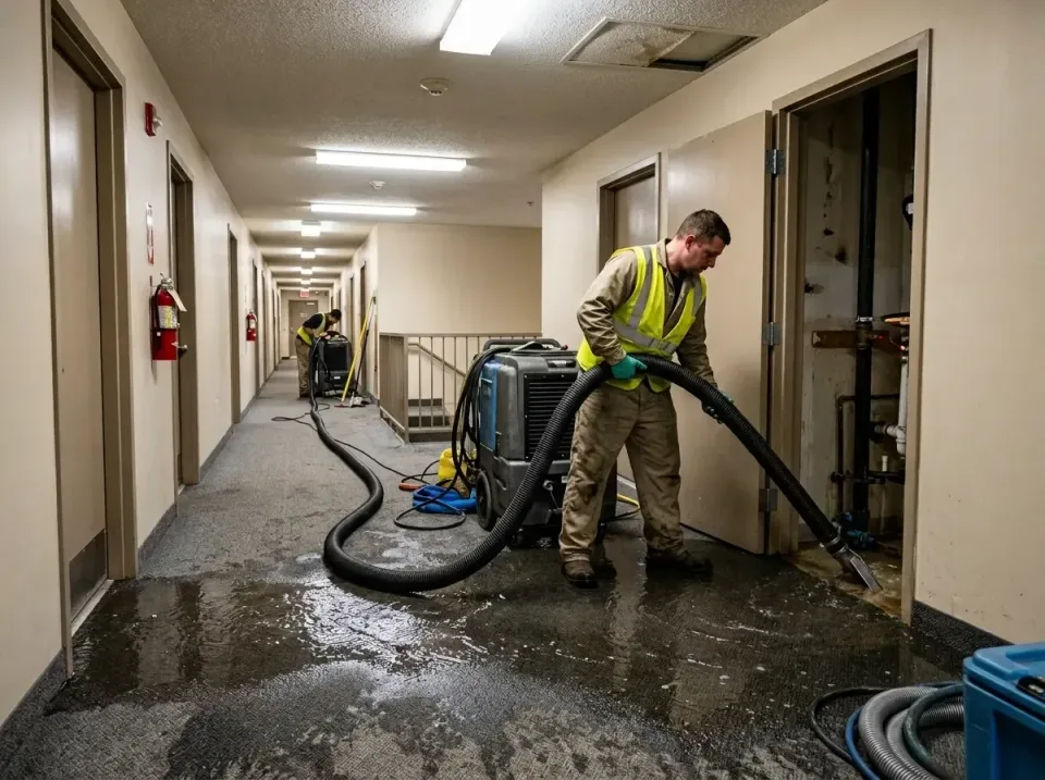multi-unit-apartment-hallway-f-005 — frequently asked questions, Emergency Burst Pipe Water Extraction & Removal in Welsh, LA